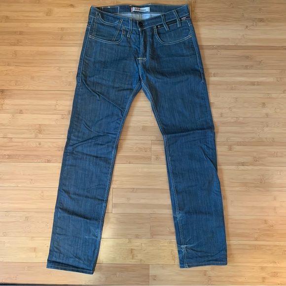 Levi's 504 Straight Mens Size 29 x 32 Zipper Waist Pocket Denim Jeans Low Rise - Picture 10 of 16